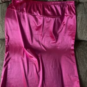 Satin Pink Skirt